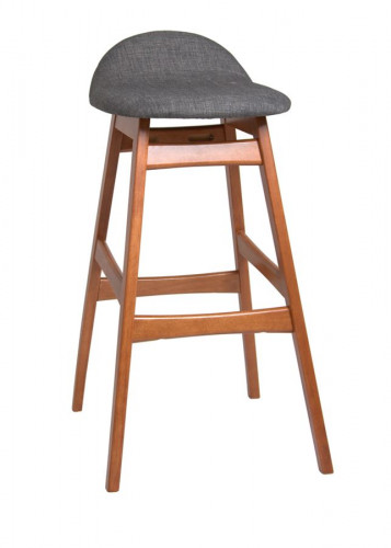 Стул Hebe (темный дуб/ткань-серый)