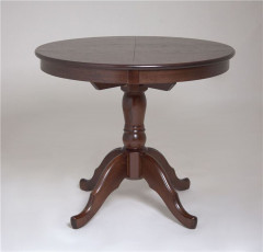 Стол Круглый D1000  (Шоколад/массив березы, МДФ, ШПОН)