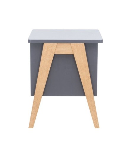 Тумбочка "Сканди" 3 ящ. (Натуральное дерево/серый ясень)