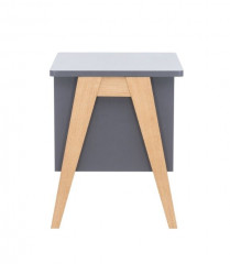 Тумбочка "Сканди" 3 ящ. (Натуральное дерево/серый ясень)