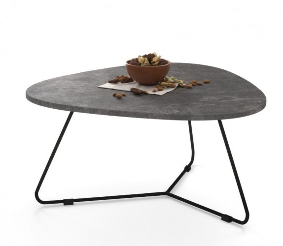 Стол журнальный "Лаварис Фьорд" (Мокрый асфальт)